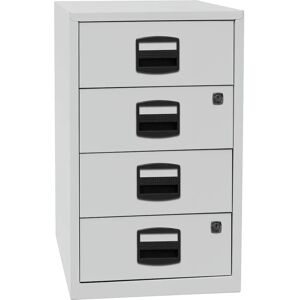 Gabinete de almacenamiento BISLEY PFA - 4 cajones, gris claro Gabinete de almacenamiento BISLEY PFA - 4 cajones, gris claro