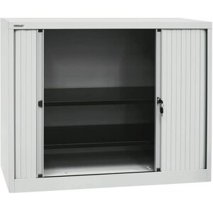 Bisley Lichtgrauer Stahlrollladenschrank - 2 Fachböden - 120x43x103cm Bisley Lichtgrauer Stahlrollladenschrank - 2 Fachböden - 120x43x103cm