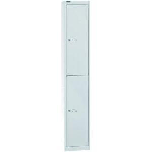 Bisley Schrank - 2 abschließbare Fächer, Stahl, 30,5cm breit Bisley Schrank - 2 abschließbare Fächer, Stahl, 30,5cm breit
