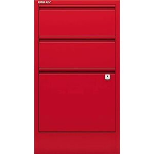 Bisley Hängeregistraturschrank - Kardinalrot - 3 Schubladen - 41,3x40,0x67,2cm Bisley Hängeregistraturschrank - Kardinalrot - 3 Schubladen - 41,3x40,0x67,2cm