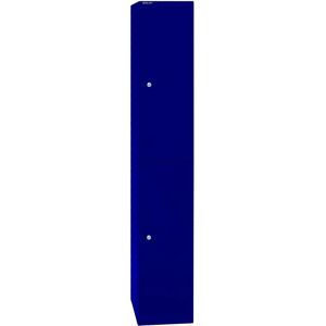 Armadio a spogliatoio Bisley blu Oxford - 2 scomparti - 30.5x45.7x180.2cm Armadio a spogliatoio Bisley blu Oxford - 2 scomparti - 30.5x45.7x180.2cm