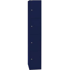 Armadio con armadietti Bisley - 4 scomparti - Blu Oxford Armadio con armadietti Bisley - 4 scomparti - Blu Oxford