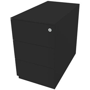 Contenedor de almacenamiento con ruedas BISLEY - 3 Cajones Negros Contenedor de almacenamiento con ruedas BISLEY - 3 Cajones Negros