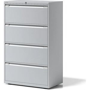 BISLEY Essentials Schrank - 4 Schubladen, Hellgrau, Modell ESSENTIALS BISLEY Essentials Schrank - 4 Schubladen, Hellgrau, Modell ESSENTIALS