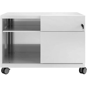 Carro BISLEY Note Caddy - 2 Cajones, Con Cerradura, Gris Claro Carro BISLEY Note Caddy - 2 Cajones, Con Cerradura, Gris Claro