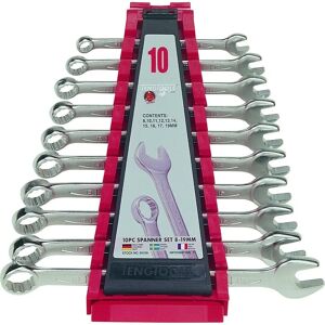 Teng 6510A Combination Wrench Set - 10 Pieces, 8-19mm Teng 6510A Combination Wrench Set - 10 Pieces, 8-19mm