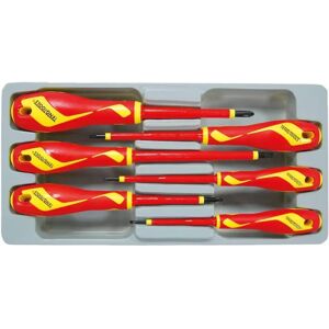 Tengtools MDV906N Insulated Screwdriver Set - 6 pcs - 1000V - Pliers, Flat & PH Tengtools MDV906N Insulated Screwdriver Set - 6 pcs - 1000V - Pliers, Flat & PH
