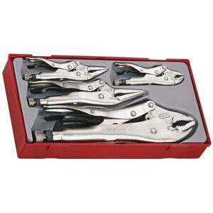 Teng Tools TTVG05 5 Piece Power Grip Plier Set - Pliers Teng Tools TTVG05 5 Piece Power Grip Plier Set - Pliers