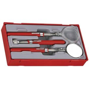 Teng Tools TTTM03 Inspection Tool Set - 3 Piece with Mirror, Magnifier, Magnet Teng Tools TTTM03 Inspection Tool Set - 3 Piece with Mirror, Magnifier, Magnet