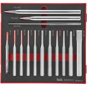 Teng Tools TEDPC14 Metalworking Chisel Set - Metalworking Chisel Set Teng Tools TEDPC14 Metalworking Chisel Set - Metalworking Chisel Set