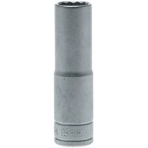 Teng M120615C Chrome Vanadium Deep 12-Point Socket - 15mm - Socket Teng M120615C Chrome Vanadium Deep 12-Point Socket - 15mm - Socket