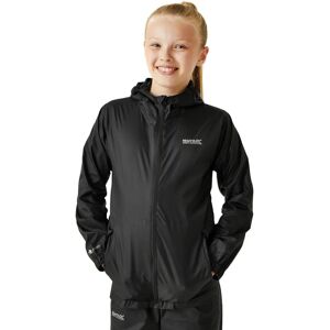 Regatta Boys & Girls Pack It III Waterproof Jacket - Black - 11-12Y Regatta Boys & Girls Pack It III Waterproof Jacket - Black - 11-12Y