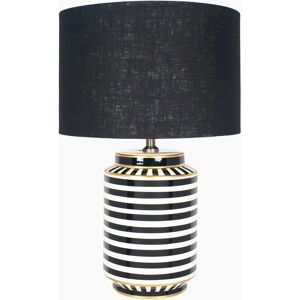 Pacific Lifestyle Lino 40cm Black Self Lined Linen Drum Shade - Lamp Shade Pacific Lifestyle Lino 40cm Black Self Lined Linen Drum Shade - Lamp Shade
