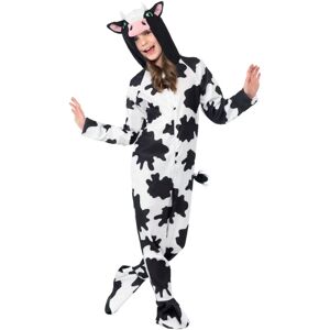 Smiffys Children's Unisex All In One Cow Costume - Kids Jumpsuit with Tail & Ears Smiffys Children's Unisex All In One Cow Costume - Kids Jumpsuit with Tail & Ears