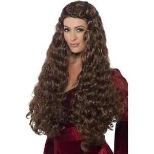 Smiffys Brown Medieval Princess Wig - Extra Long with Plaits - Wig Smiffys Brown Medieval Princess Wig - Extra Long with Plaits - Wig