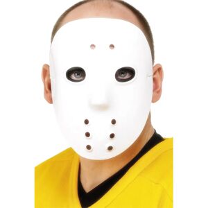 Smiffys White Hockey Mask - Halloween Costume Accessory Smiffys White Hockey Mask - Halloween Costume Accessory
