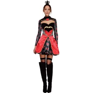Smiffys Fever Queen Of Hearts Fancy Dress - Fancy Dress Costume Smiffys Fever Queen Of Hearts Fancy Dress - Fancy Dress Costume