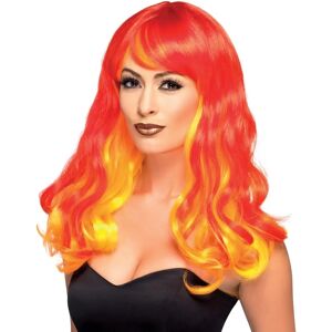 Smiffys Ombre Devil Flame Wig - Halloween Fancy Dress - Red, Orange, Yellow Smiffys Ombre Devil Flame Wig - Halloween Fancy Dress - Red, Orange, Yellow