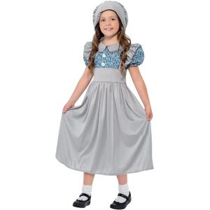 Costume da scolara vittoriana per bambini Smiffys - Vestito e Cappello - 4-6 anni Costume da scolara vittoriana per bambini Smiffys - Vestito e Cappello - 4-6 anni