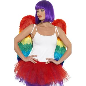 Ali di piume arcobaleno Smiffys - Accessorio per costumi adulti Ali di piume arcobaleno Smiffys - Accessorio per costumi adulti