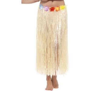 Smiffys Women's Natural Hawaiian Hula Skirt - Flowers Grass - Adult Smiffys Women's Natural Hawaiian Hula Skirt - Flowers Grass - Adult
