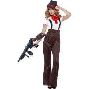 Smiffys Women's Glam Gangster Costume - Black/Red - Costumes Smiffys Women's Glam Gangster Costume - Black/Red - Costumes