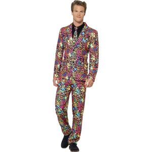 Smiffys Neon Suit - Stand Out Suit, Jacket, Trousers & Tie Smiffys Neon Suit - Stand Out Suit, Jacket, Trousers & Tie
