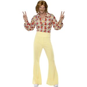 Smiffys Adult Men's 1960's Groovy Guy Costume - Shirt & Flared Trousers Smiffys Adult Men's 1960's Groovy Guy Costume - Shirt & Flared Trousers