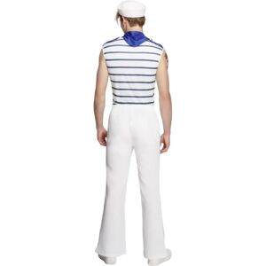 Smiffys Fever French Sailor Costume - Adult, Blue/White, Chest 38-40" Smiffys Fever French Sailor Costume - Adult, Blue/White, Chest 38-40"
