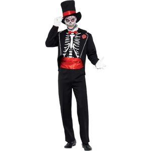 Smiffys Large Day Of The Dead Costume - Halloween Skeleton Suit Smiffys Large Day Of The Dead Costume - Halloween Skeleton Suit