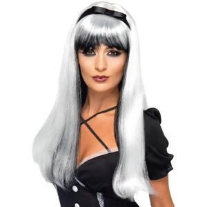 Smiffys Silver Black Bewitching Wig - Halloween Costume Accessory Smiffys Silver Black Bewitching Wig - Halloween Costume Accessory