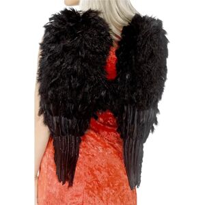 Smiffys Black Feather Angel Wings - Angel Wings - Adult Smiffys Black Feather Angel Wings - Angel Wings - Adult