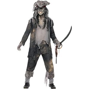 Smiffys Ghost Ship Ghoul Costume - Grey - Adult Fancy Dress Smiffys Ghost Ship Ghoul Costume - Grey - Adult Fancy Dress
