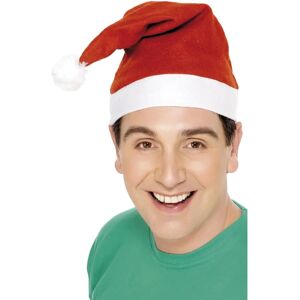 Smiffys Santa Hat Deluxe Red/White - Santa Hat Smiffys Santa Hat Deluxe Red/White - Santa Hat