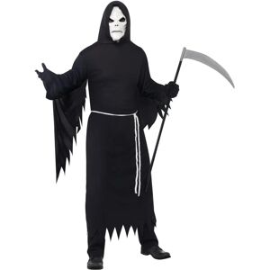 Smiffys Grim Reaper Costume - Hooded Robe, Mask, Belt - Halloween Costume Smiffys Grim Reaper Costume - Hooded Robe, Mask, Belt - Halloween Costume