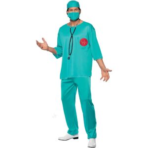 Smiffys Men's Surgeon Costume - Hospital Fancy Dress - Size L Smiffys Men's Surgeon Costume - Hospital Fancy Dress - Size L