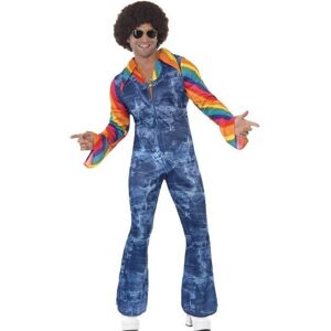Smiffys Men's Groovier Dancer Costume - Blue - Costumes Smiffys Men's Groovier Dancer Costume - Blue - Costumes