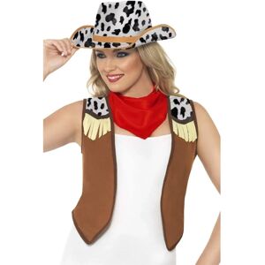 Kit Costumi Wild West Marrone di Smiffys per Adulti Kit Costumi Wild West Marrone di Smiffys per Adulti