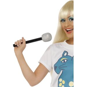 Smiffys Silver Glitter Microphone - Costume Accessory Smiffys Silver Glitter Microphone - Costume Accessory