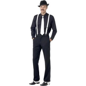 Smiffys Adults Gangster Instant Kit - Hat Tie Braces Costume - Costumed - Costumes Smiffys Adults Gangster Instant Kit - Hat Tie Braces Costume - Costumed - Costumes