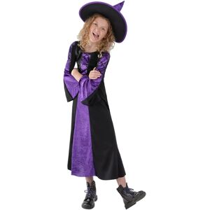 Smiffys Verliebt in eine Hexe Kostüm - Lila/Schwarz - Kinder Smiffys Verliebt in eine Hexe Kostüm - Lila/Schwarz - Kinder
