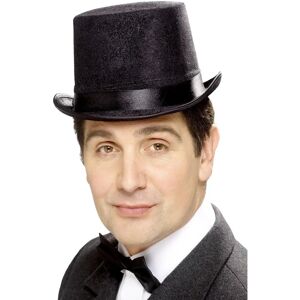 Smiffys Old England Indestructible Topper Hat - Black - Hat Fancy Dress Smiffys Old England Indestructible Topper Hat - Black - Hat Fancy Dress