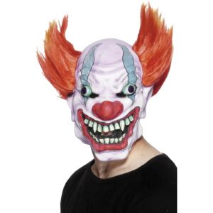 Smiffys White Orange Overhead Mask - Halloween Mask for Adults Smiffys White Orange Overhead Mask - Halloween Mask for Adults