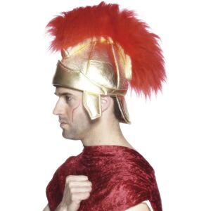 Smiffys Roman Soldier Gold Helmet Red Faux Fur - Helmet Smiffys Roman Soldier Gold Helmet Red Faux Fur - Helmet