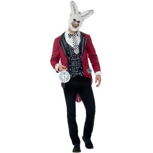 Smiffys Deluxe White Rabbit Costume - Adult Red - Costumes Smiffys Deluxe White Rabbit Costume - Adult Red - Costumes