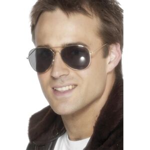 Smiffys Goldene Pilotenbrille - Kostümzubehör Smiffys Goldene Pilotenbrille - Kostümzubehör