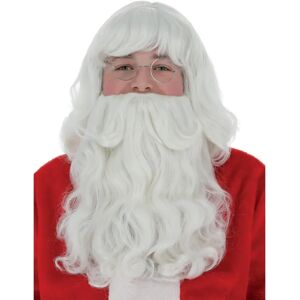Smiffys Deluxe Santa Weiß Perücke und Bart Weihnachten Verkleidung - Kostüm Smiffys Deluxe Santa Weiß Perücke und Bart Weihnachten Verkleidung - Kostüm