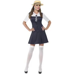 Smiffys School Girl Costume - Dress, Tie & Hat - Costumes Smiffys School Girl Costume - Dress, Tie & Hat - Costumes
