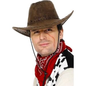 Chapeau de Cowboy en Daim Marron de Smiffys - Accessoire Western Chapeau de Cowboy en Daim Marron de Smiffys - Accessoire Western