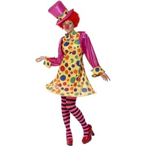 Smiffys Clown Lady Costume - Pink/Yellow - Costumes Smiffys Clown Lady Costume - Pink/Yellow - Costumes